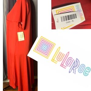 ❤️LULAROE RED CARLY SWING DRESS SZ XL❤️